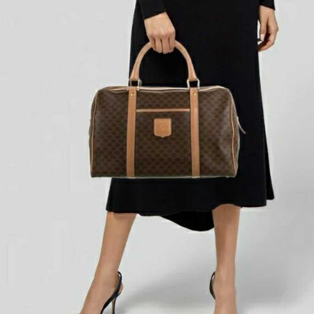 Authentic Celine Macadam Boston Bag - image 9