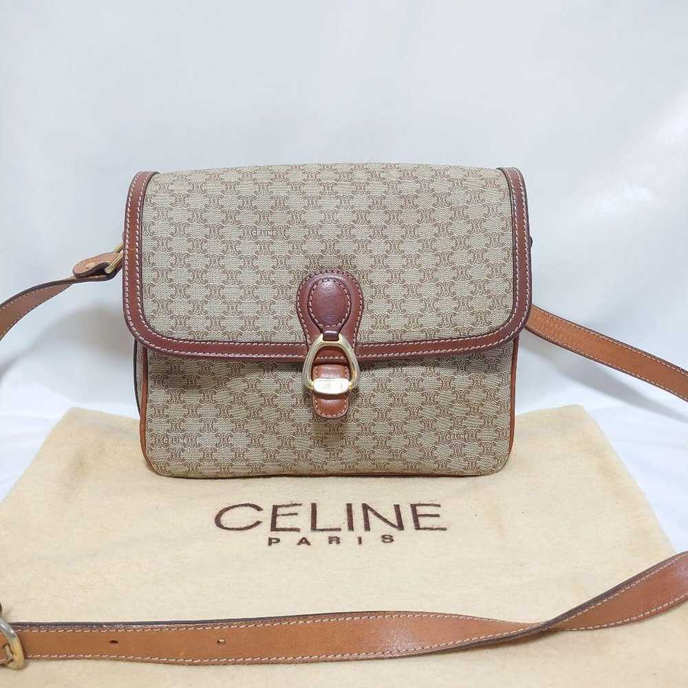 Brand new CELINE Macadam pattern shoulder bag pou… - image 1