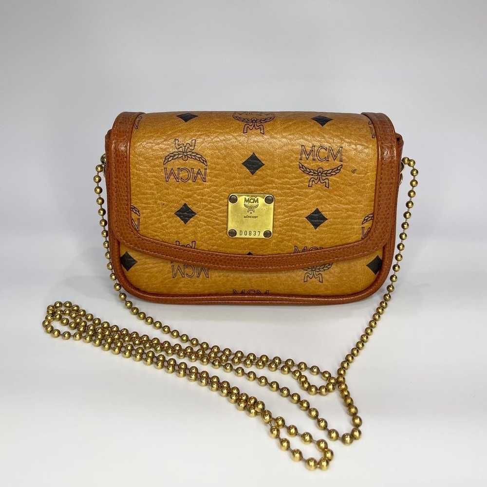 Auth Vintage MCM Mini Ball Chain Crossbody Bag - image 1