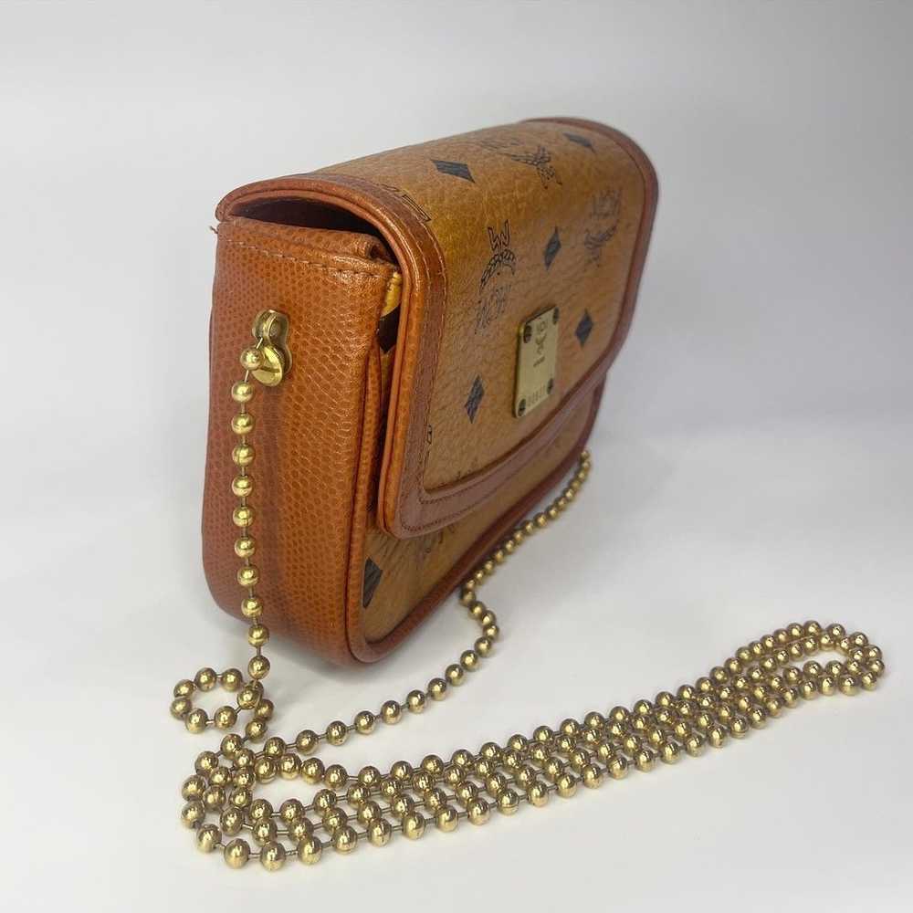 Auth Vintage MCM Mini Ball Chain Crossbody Bag - image 4