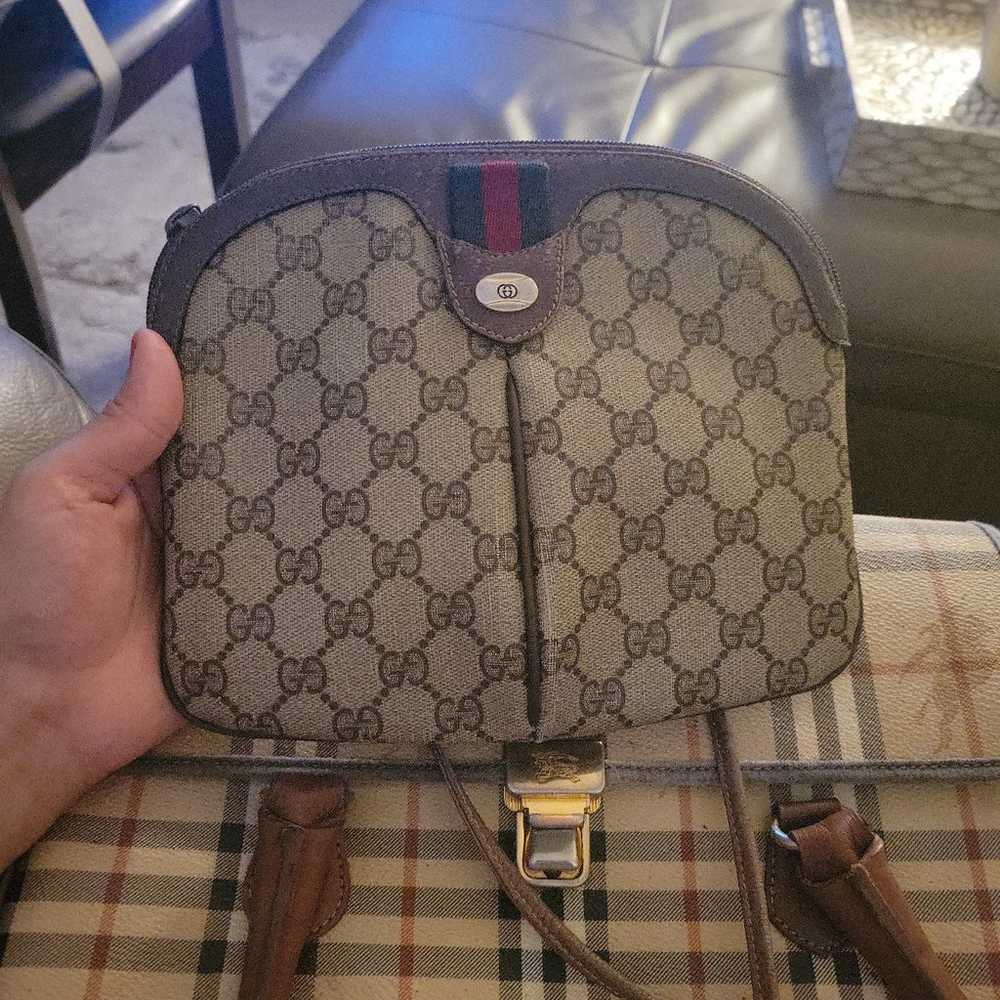 Gucci vintage web sherry line crossbody bag - image 2