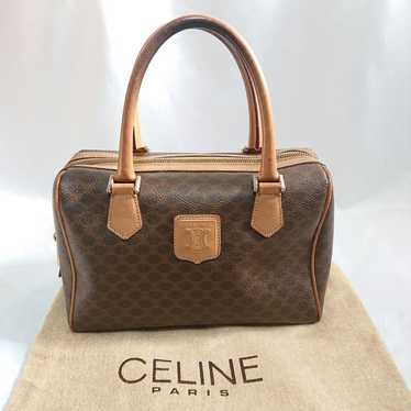 CELINE Macadam Pattern Mini Handbag