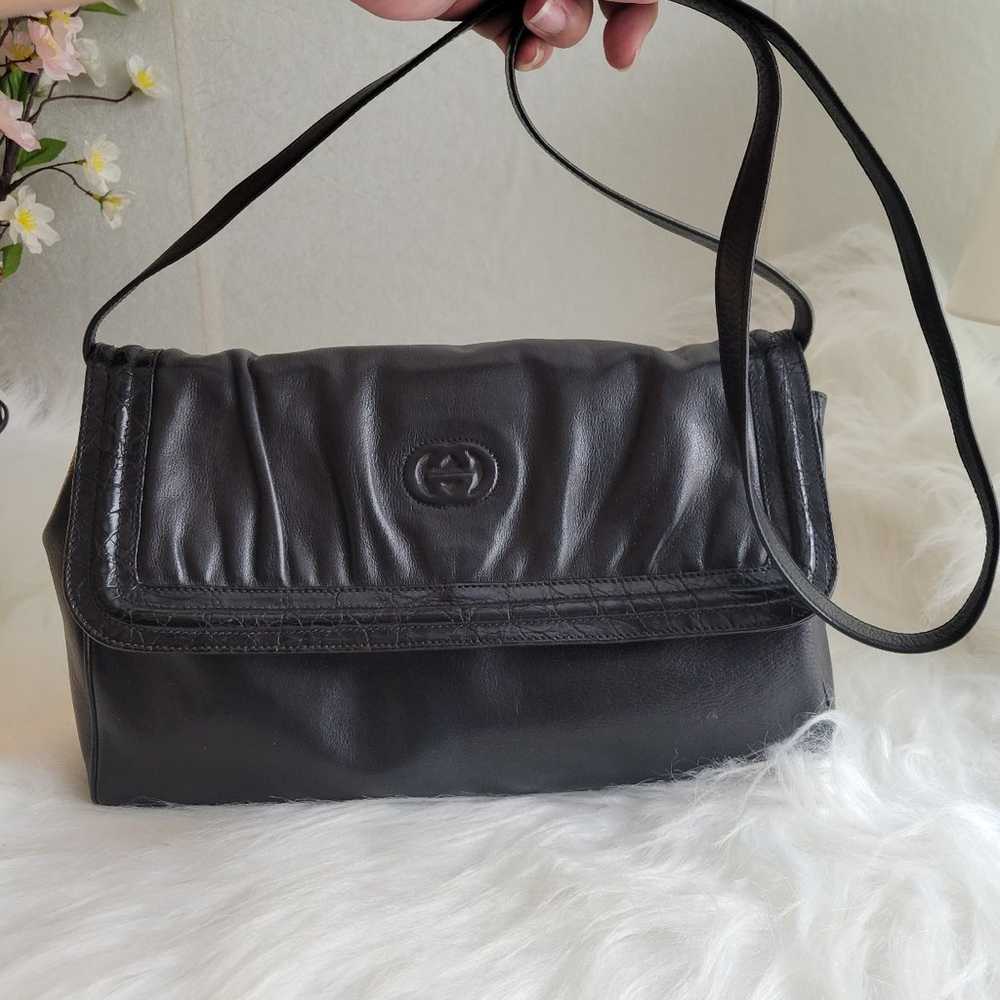 GUCCI vintage leather shoulder bag - image 1