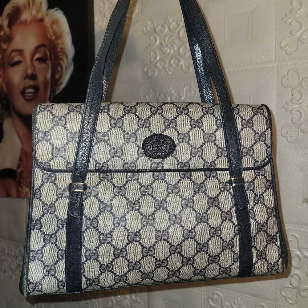 Gucci GG Supreme Ophidia Kelly  Interlocking Navy… - image 4