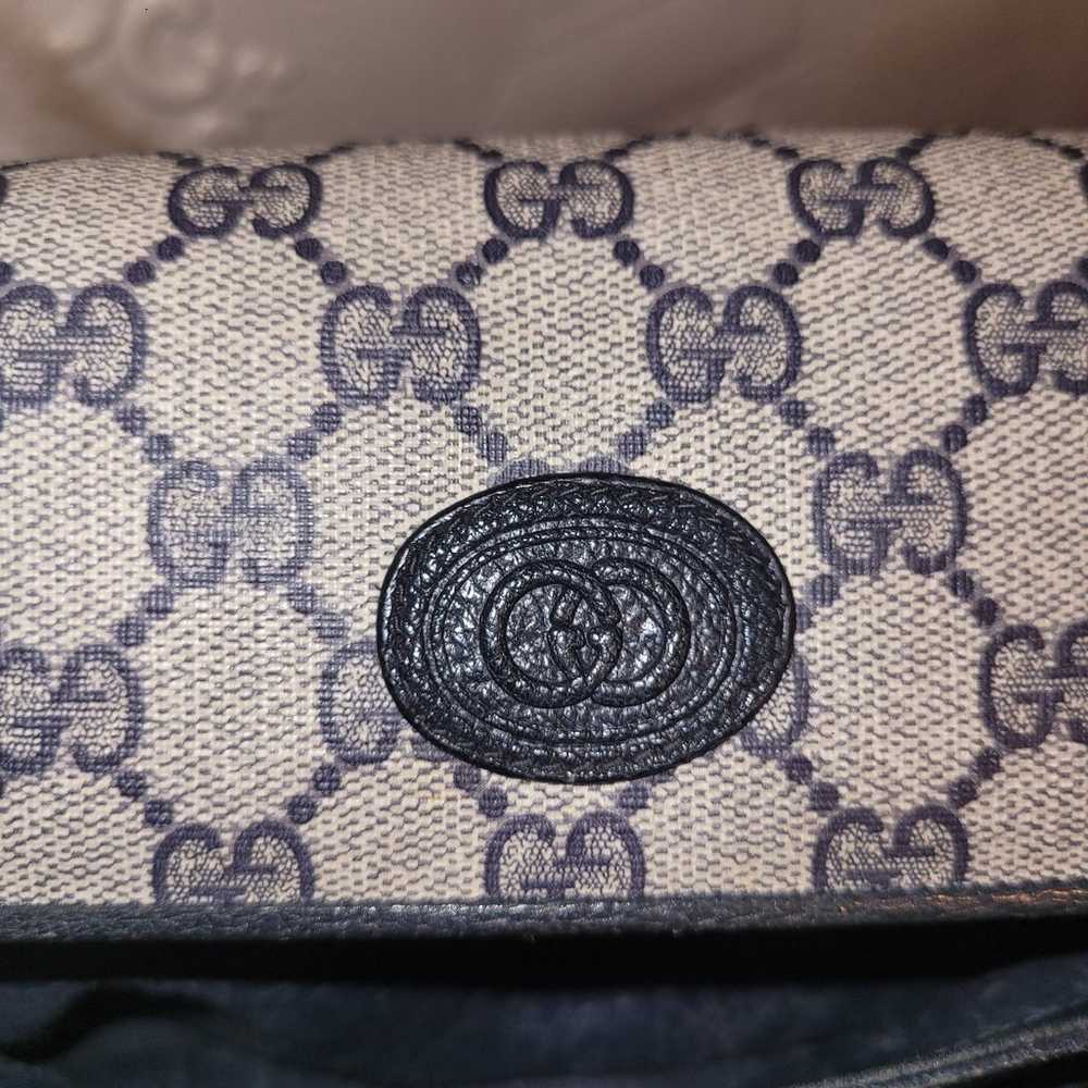 Gucci GG Supreme Ophidia Kelly  Interlocking Navy… - image 5