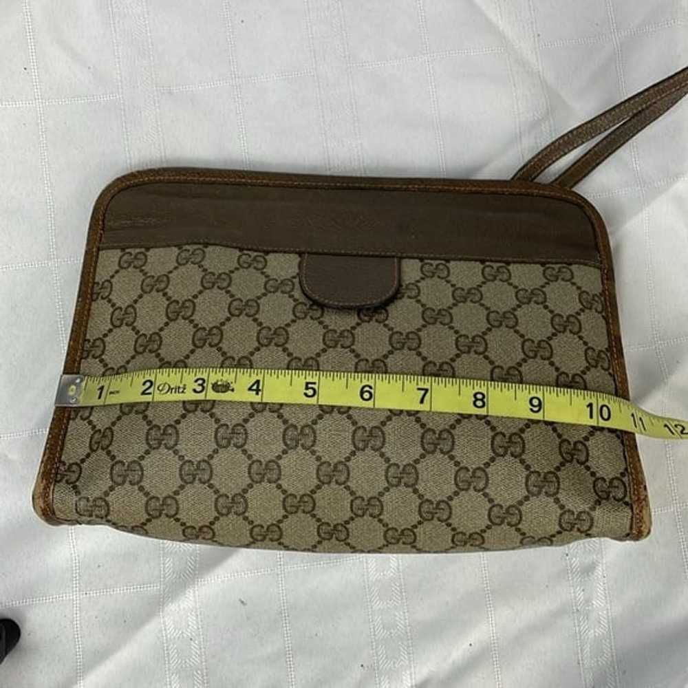 Vintage Gucci Monogram GG Supreme Canvas Leather … - image 11