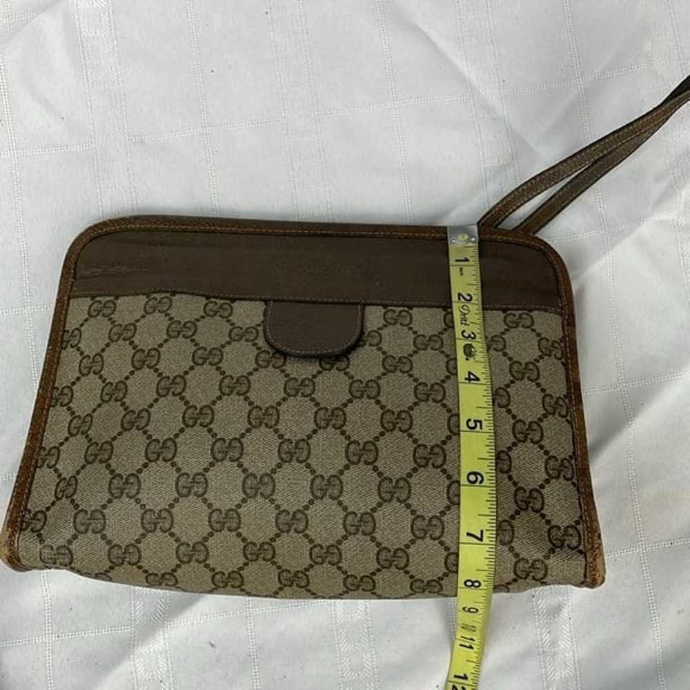 Vintage Gucci Monogram GG Supreme Canvas Leather … - image 12