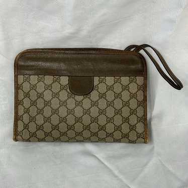 Vintage Gucci Monogram GG Supreme Canvas Leather … - image 1