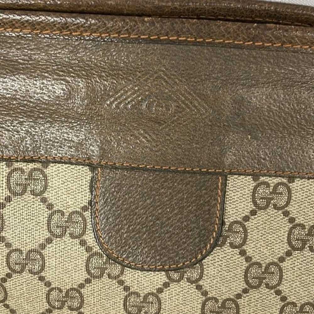 Vintage Gucci Monogram GG Supreme Canvas Leather … - image 3