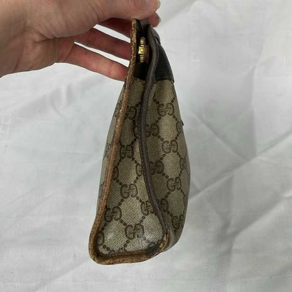 Vintage Gucci Monogram GG Supreme Canvas Leather … - image 7