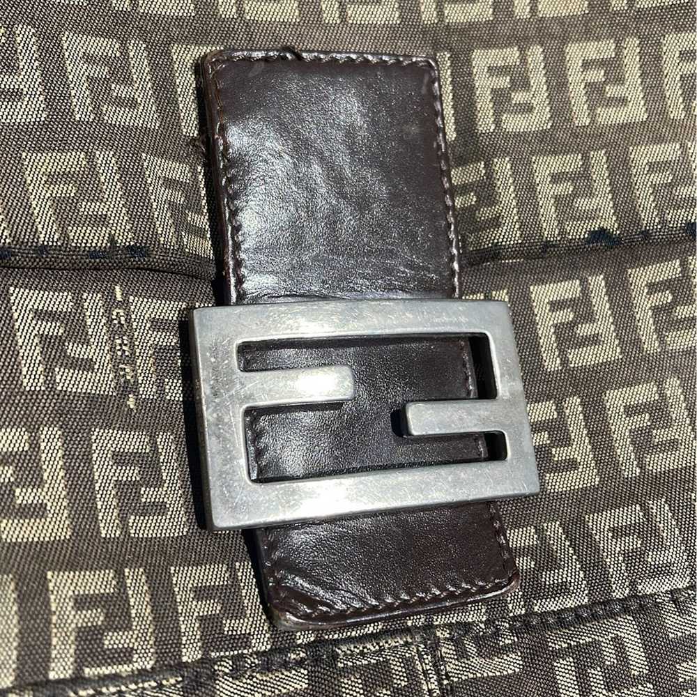 Vintage Fendi zucchino shoulder bag - image 10