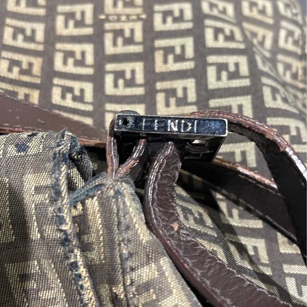 Vintage Fendi zucchino shoulder bag - image 11