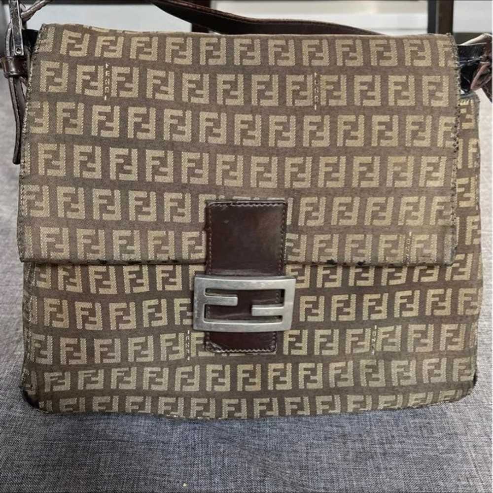 Vintage Fendi zucchino shoulder bag - image 1