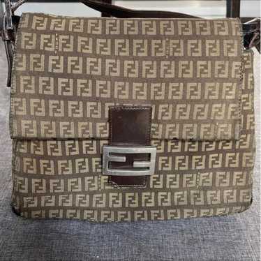 Vintage Fendi zucchino shoulder bag - image 1