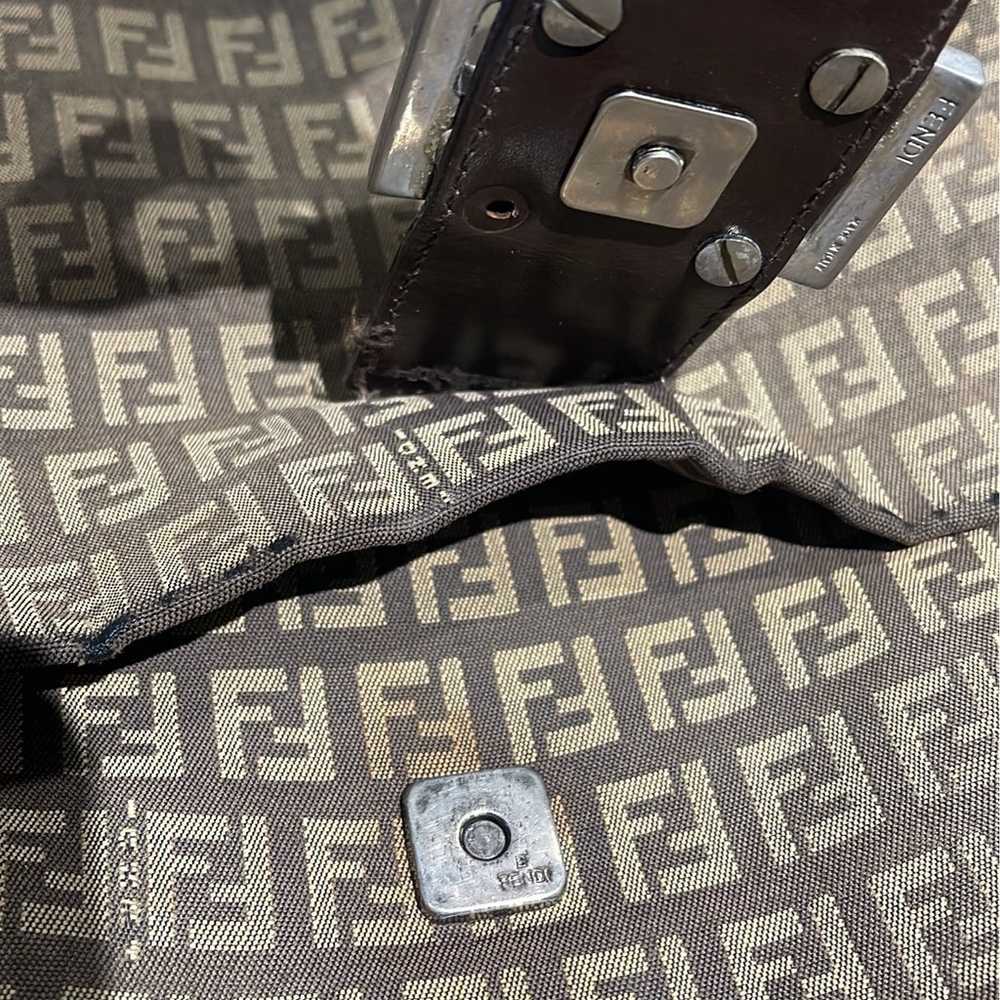 Vintage Fendi zucchino shoulder bag - image 7