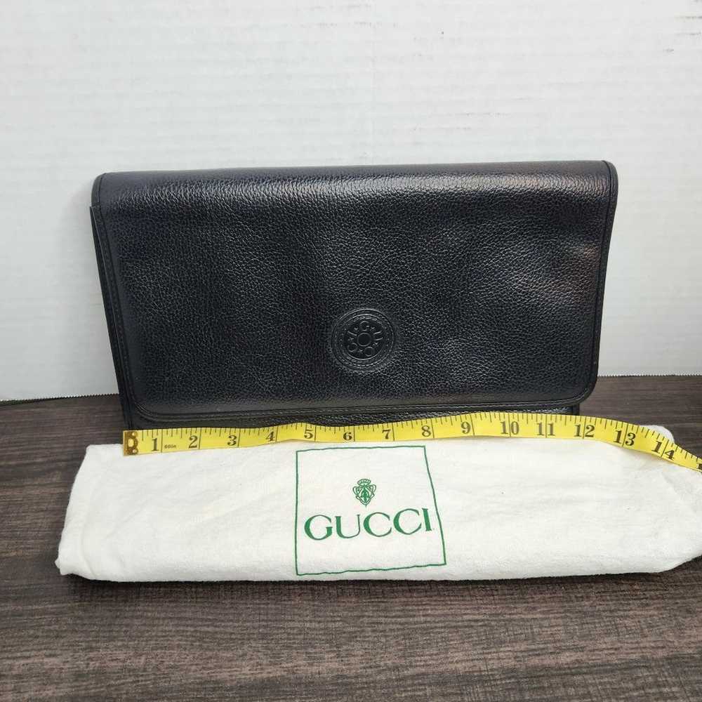 Vintage Gucci Crossbody black bag purse - image 3