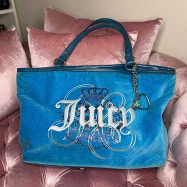 JUICY COUTURE ROYAL BLUE TOTE BAG - image 1