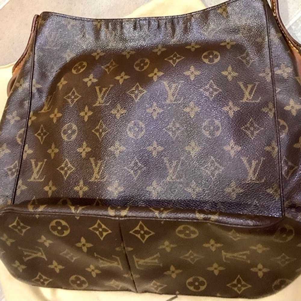 Louis Vuitton vintage brown leather monogram medi… - image 3