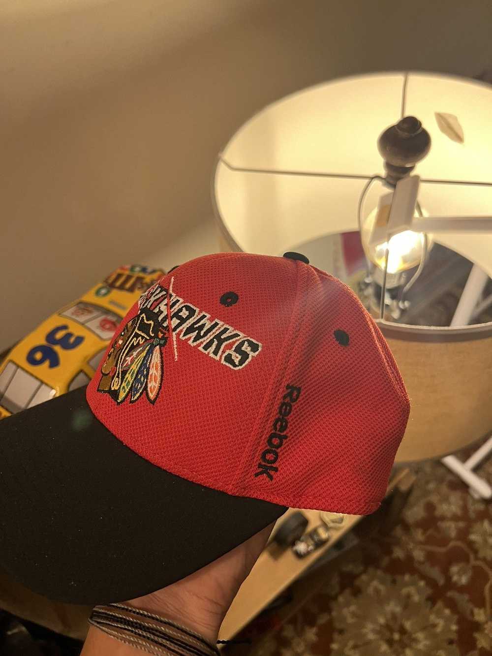 NHL × Reebok Chicago Blackhawks YOUTH Fitted Hat - image 3