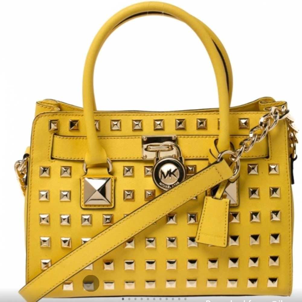 Michael michael kors studded women’s satchel - image 1