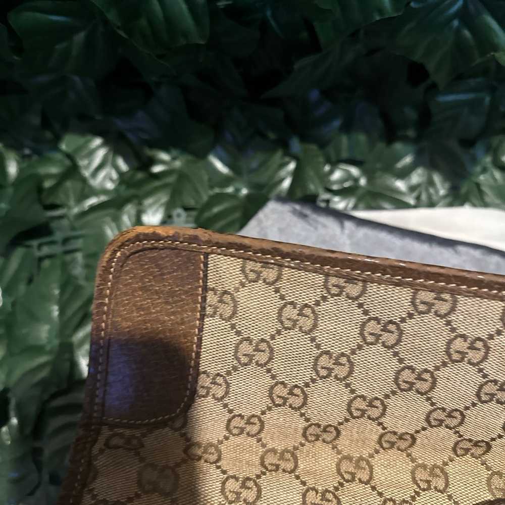 Gucci Brown Neo Vintage Soft GG Coated Canvas Tot… - image 7