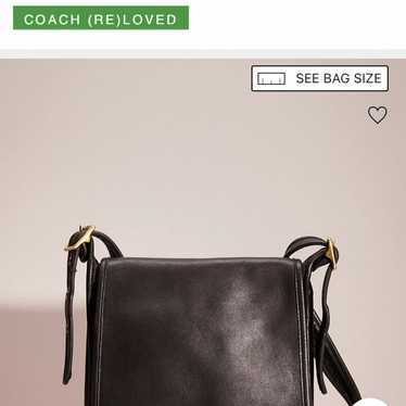 バッグ Coach Legacy Turnrock Slim Flap Leather Coach Vintage Y2K Legacy Turn Lock Shoulder Bag Black