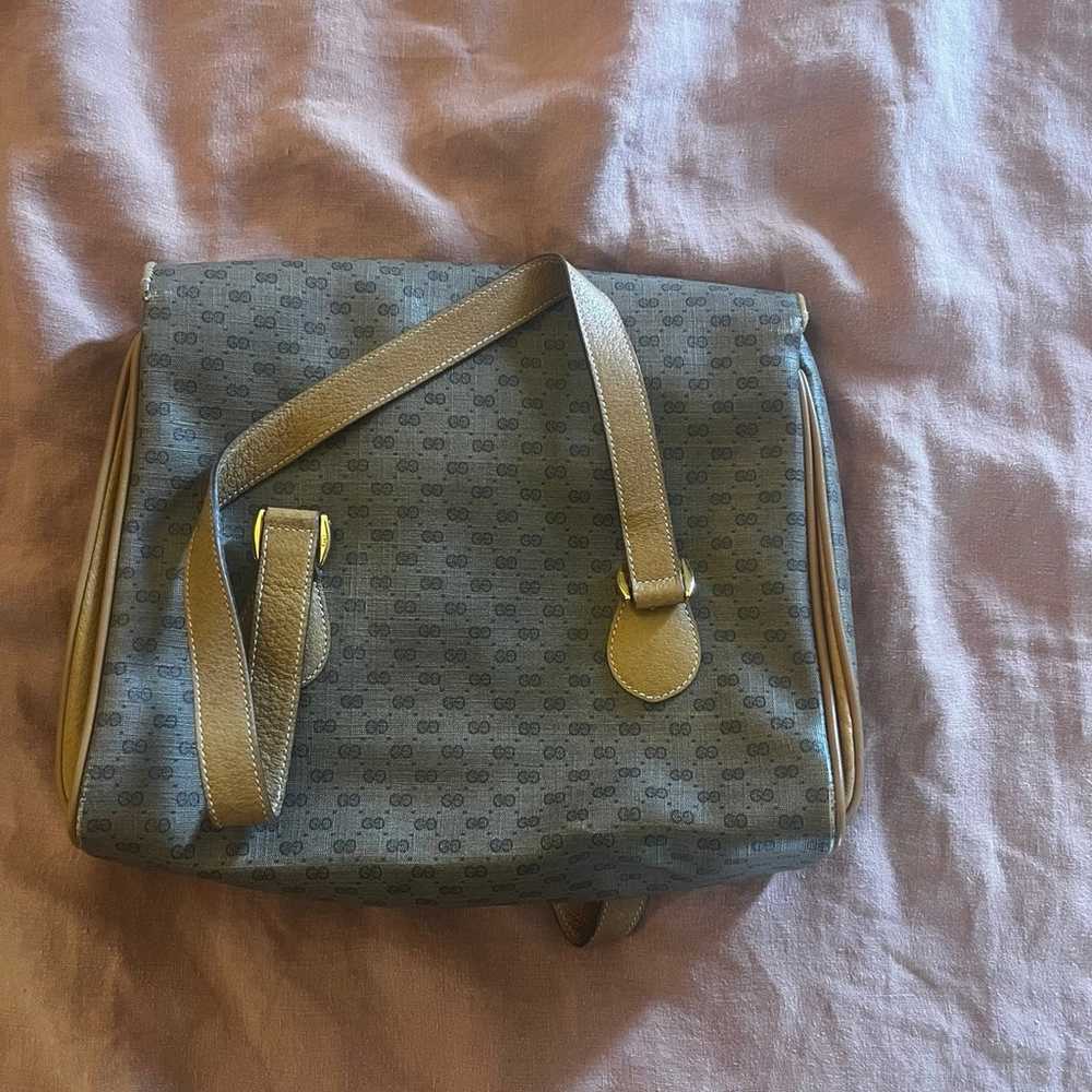 Women’s Vintage Grey & Beige Gucci Bag - image 4