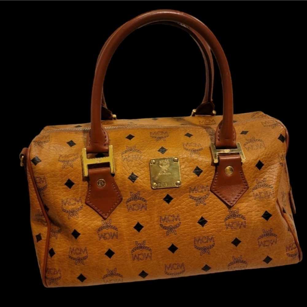 MCM Boston Vintage cognac monogram visetoes code:… - image 1