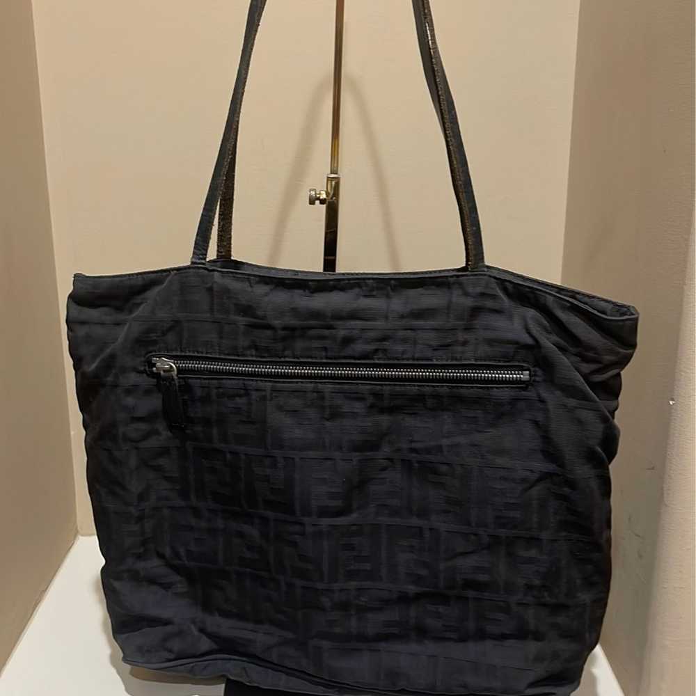 Fendi Black Monogram FF Zucca Shopper Tote Bag - image 3