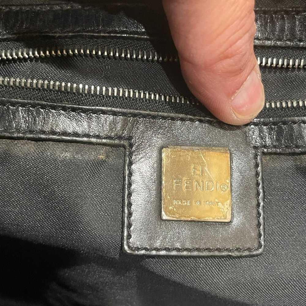 Fendi Black Monogram FF Zucca Shopper Tote Bag - image 7