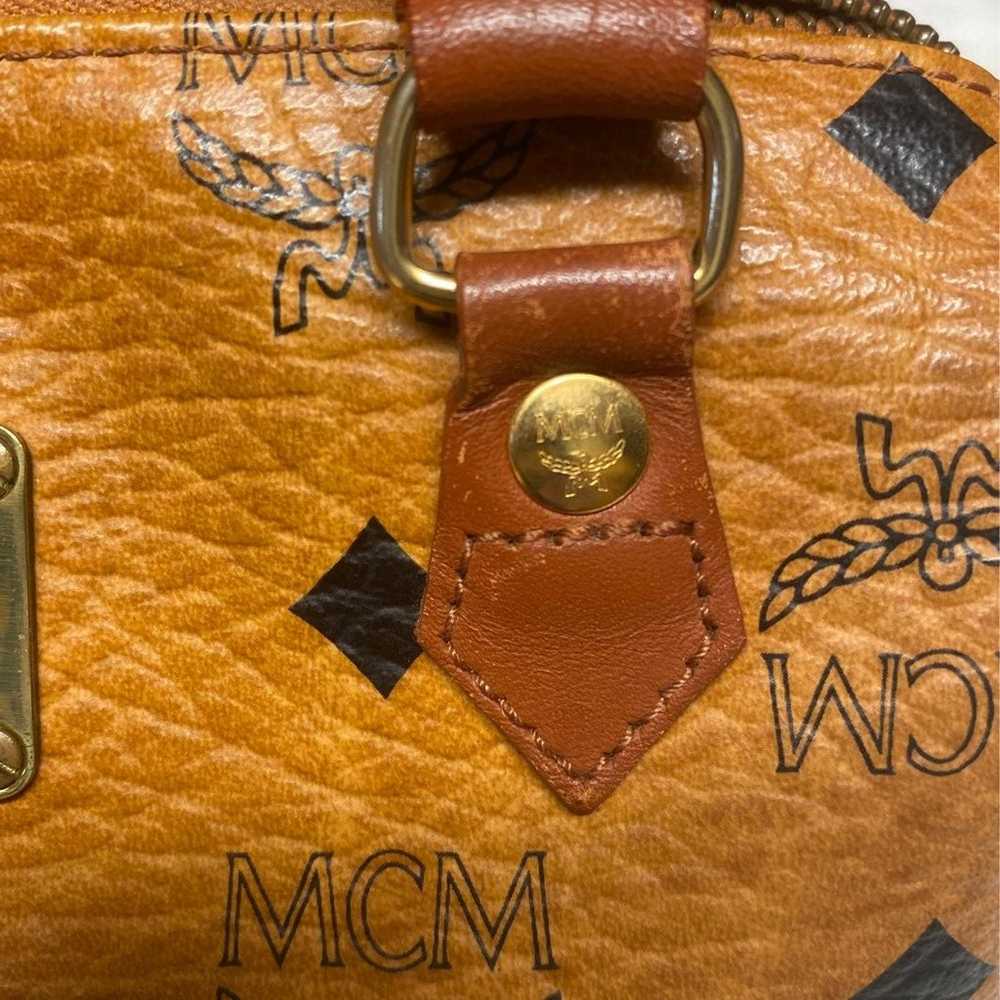 MCM Boston nano in cognac color - image 11