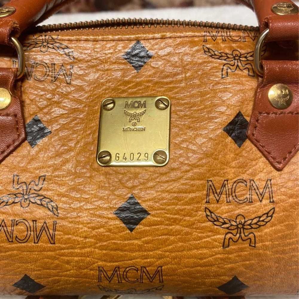 MCM Boston nano in cognac color - image 2