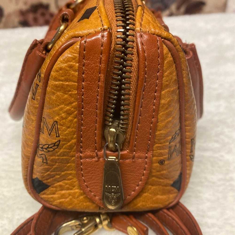 MCM Boston nano in cognac color - image 4