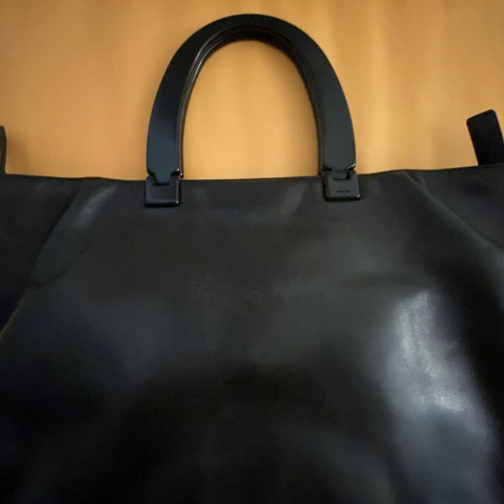 PRADA NAPA LEATHER BLACK TOTE - image 10