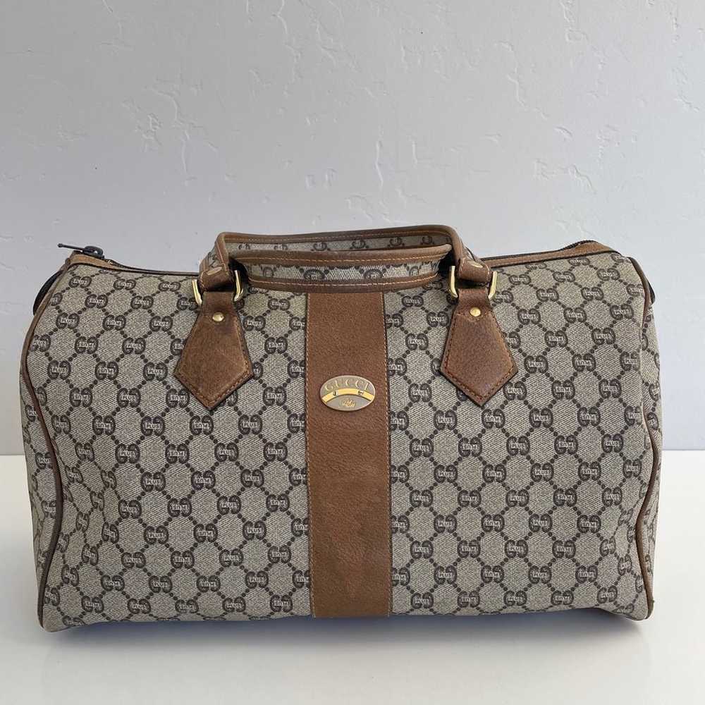 Auth VTG GUCCI PLUS Monogram Doctor Bag - image 1