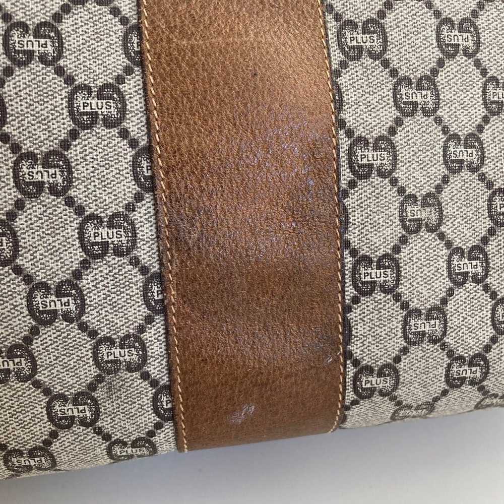 Auth VTG GUCCI PLUS Monogram Doctor Bag - image 8