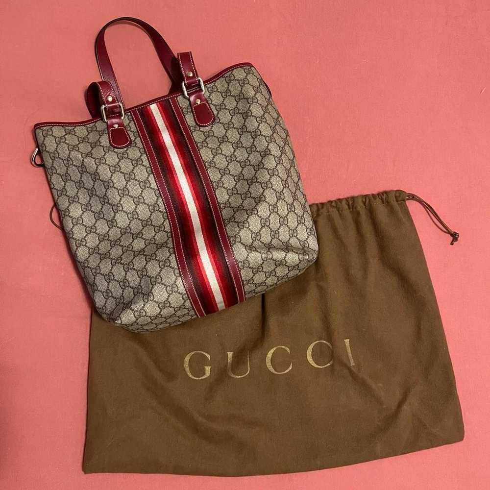 Gucci purple web tote - image 1