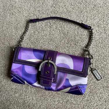 Coach limited purple rhinestone shoulder bag - image 1