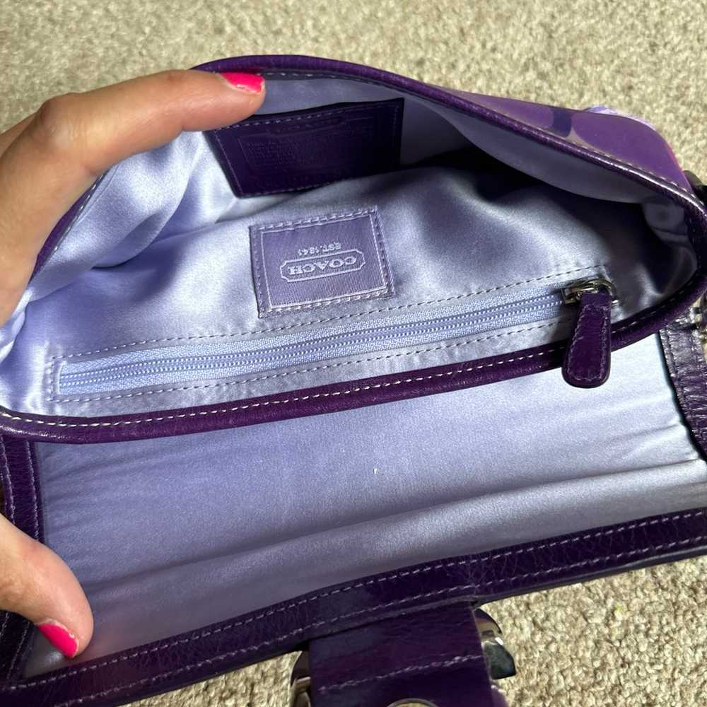 Coach limited purple rhinestone shoulder bag - image 5