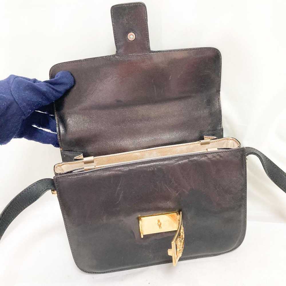 Rare Celine leather shoulder bag with carriage ha… - image 9