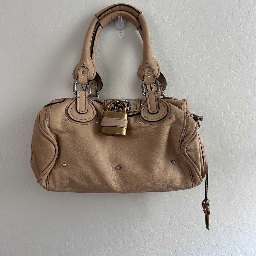 Cholé Beige Calfskin Medium Paddington Satchel - image 2