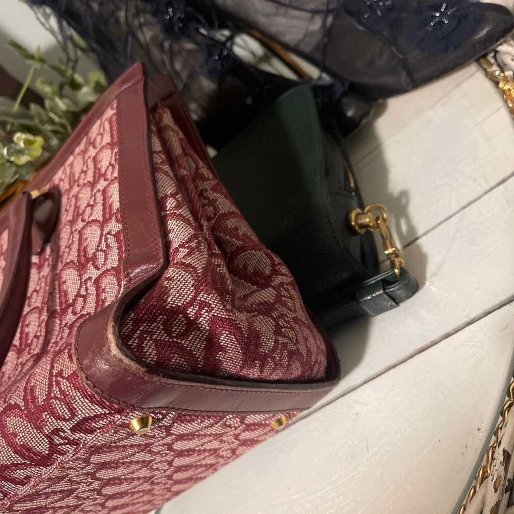 Gorgeous Dior Trotter Bordeaux Handbag RARE and a… - image 12