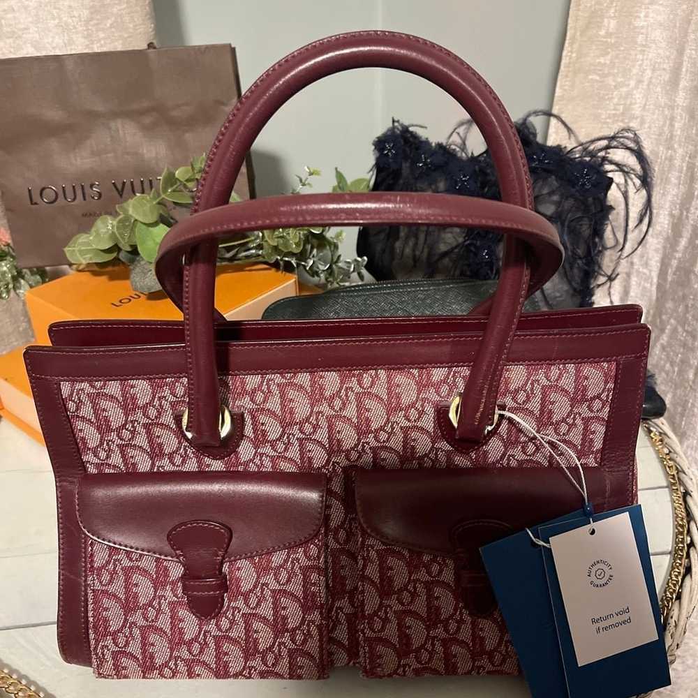 Gorgeous Dior Trotter Bordeaux Handbag RARE and a… - image 2