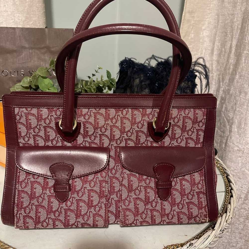 Gorgeous Dior Trotter Bordeaux Handbag RARE and a… - image 5