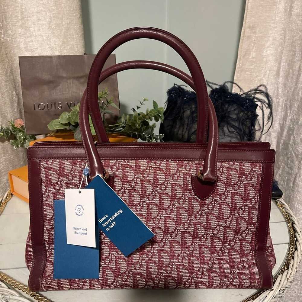 Gorgeous Dior Trotter Bordeaux Handbag RARE and a… - image 6