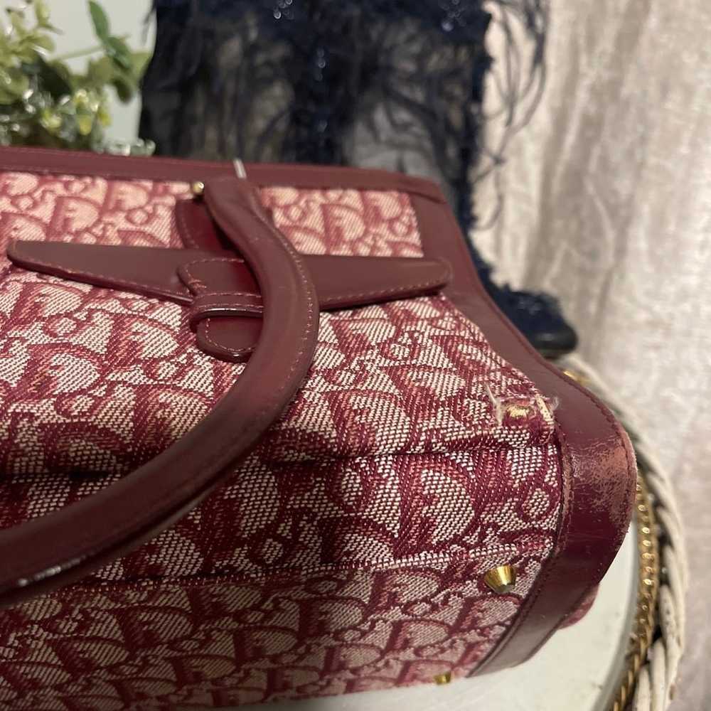 Gorgeous Dior Trotter Bordeaux Handbag RARE and a… - image 9