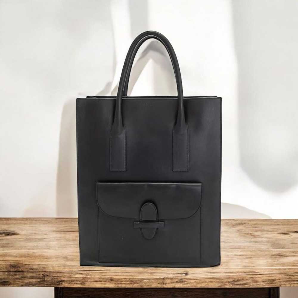 Rare CELINE Celine square leather tote bag. - image 1