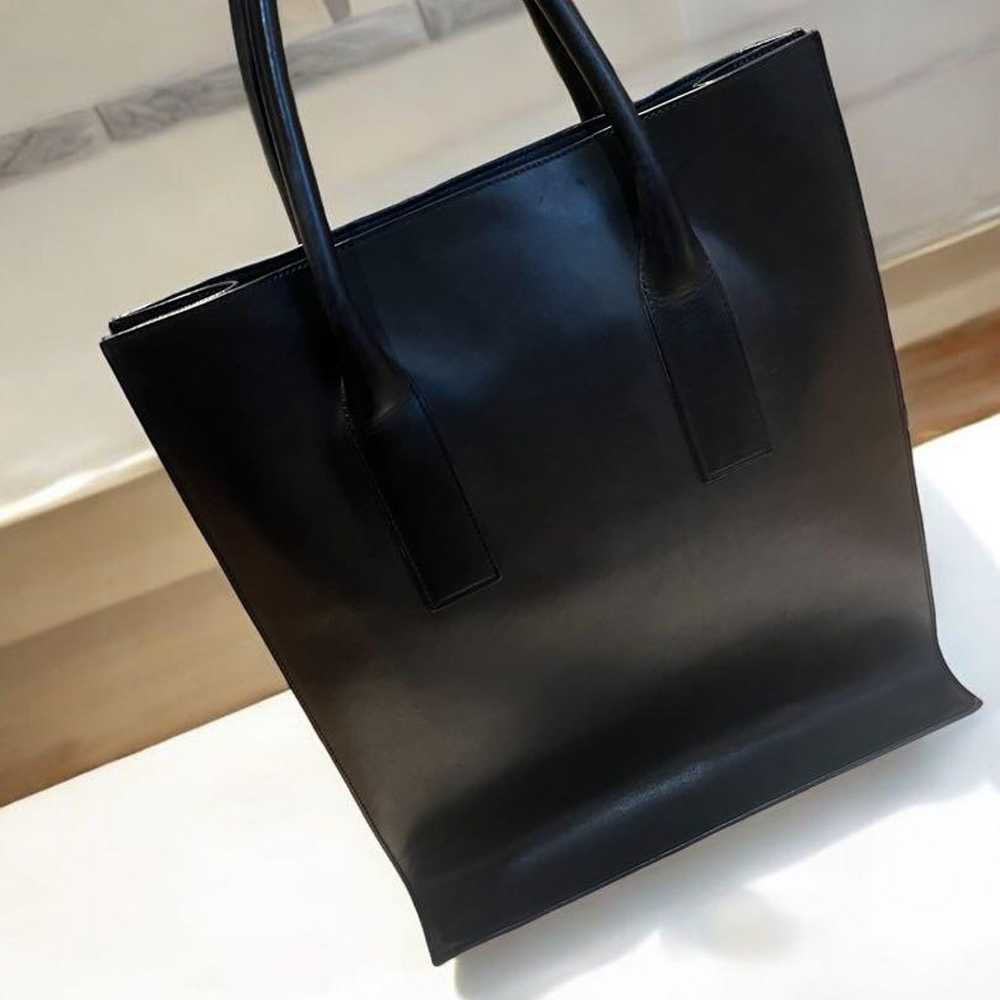 Rare CELINE Celine square leather tote bag. - image 5