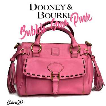 DOONEY 2024 BOURKE Bubble Gum Pink DB Signature mini hobo bag