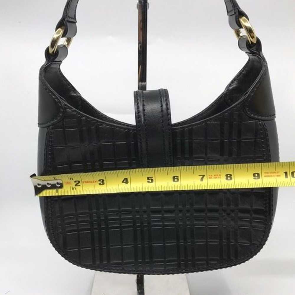 BURBERRY Black Vintage Leather Handbag - image 3